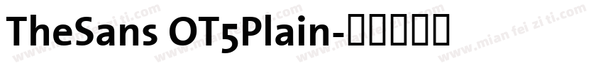 TheSans OT5Plain字体转换